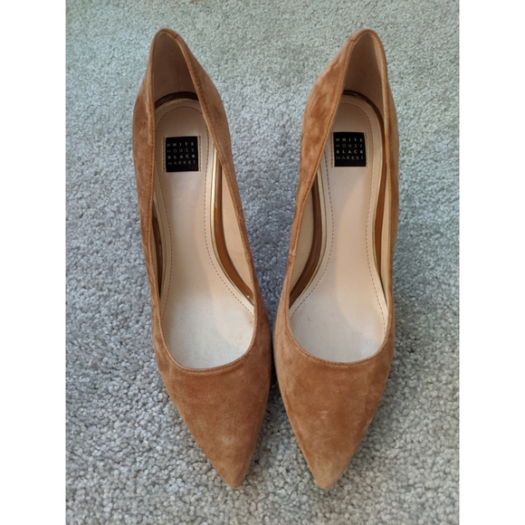 White House Black Market Shoes - Suede, pointed heels